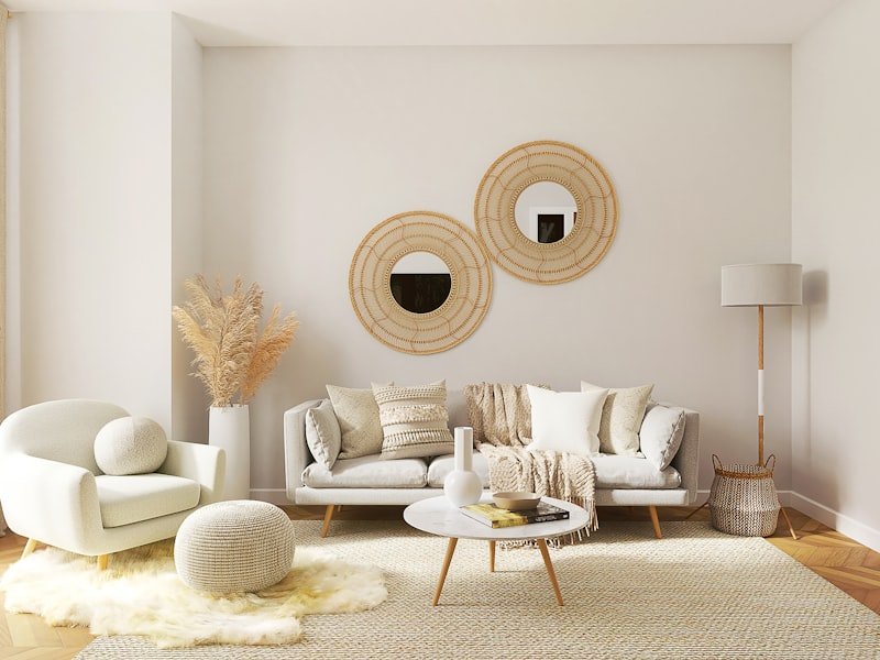 Warm interior finishing with engineered hardwood and natural light